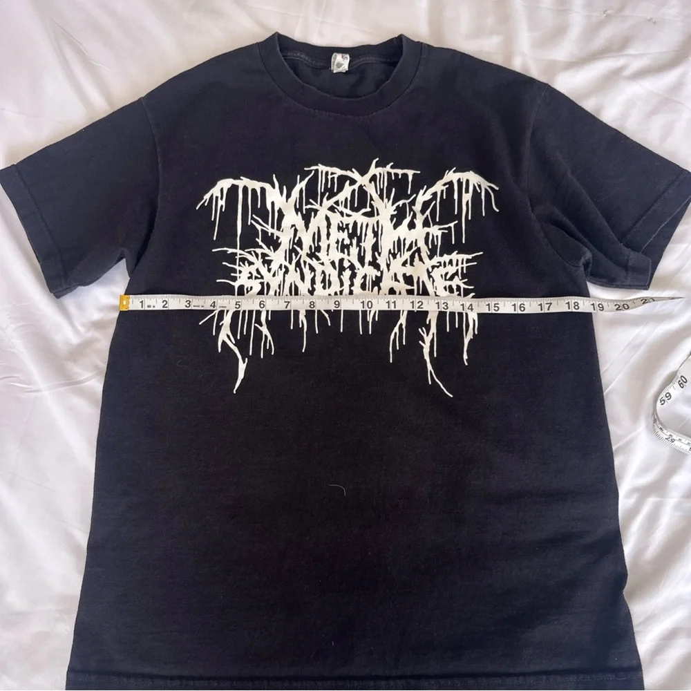Methsyndicate Black Short‎ Sleeve T-Shirt Men's Medium Grunge Emo Streetwear